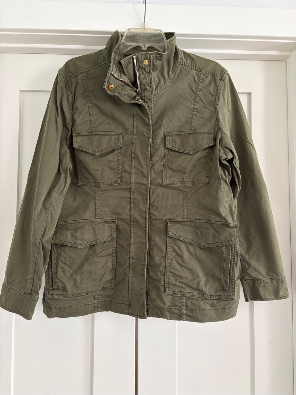 Banana Republic Women’s Olive Utility Field Casual Jacket, Large